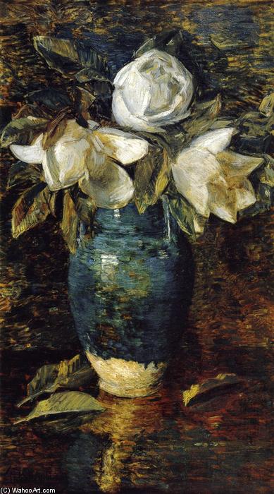 WikiOO.org - Enciklopedija dailės - Tapyba, meno kuriniai Frederick Childe Hassam - Giant Magnolias