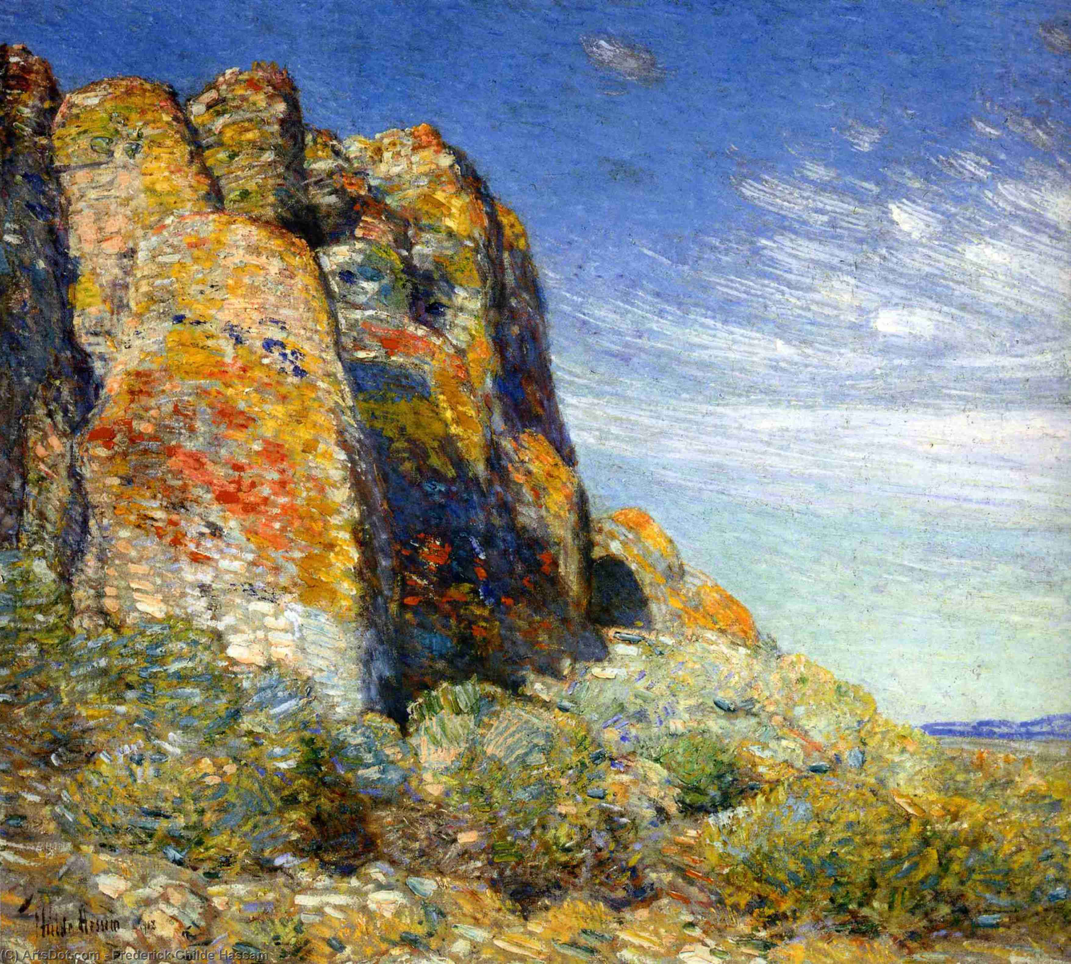 WikiOO.org - אנציקלופדיה לאמנויות יפות - ציור, יצירות אמנות Frederick Childe Hassam - Harney Desert