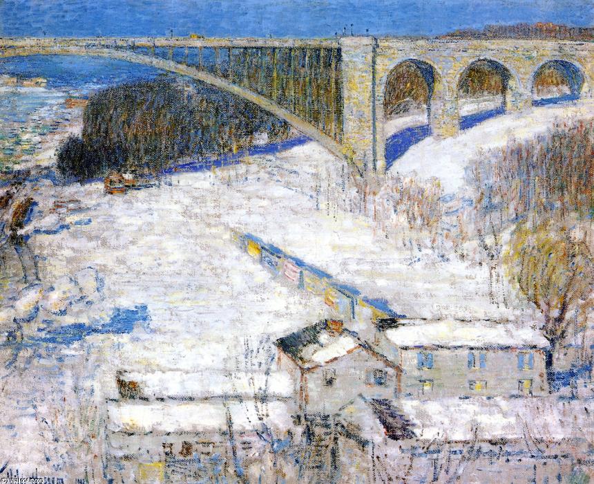 WikiOO.org - 百科事典 - 絵画、アートワーク Frederick Childe Hassam - 高い 橋