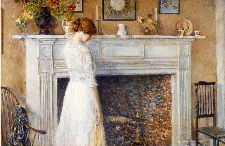 WikiOO.org - Encyclopedia of Fine Arts - Lukisan, Artwork Frederick Childe Hassam - In the Old House