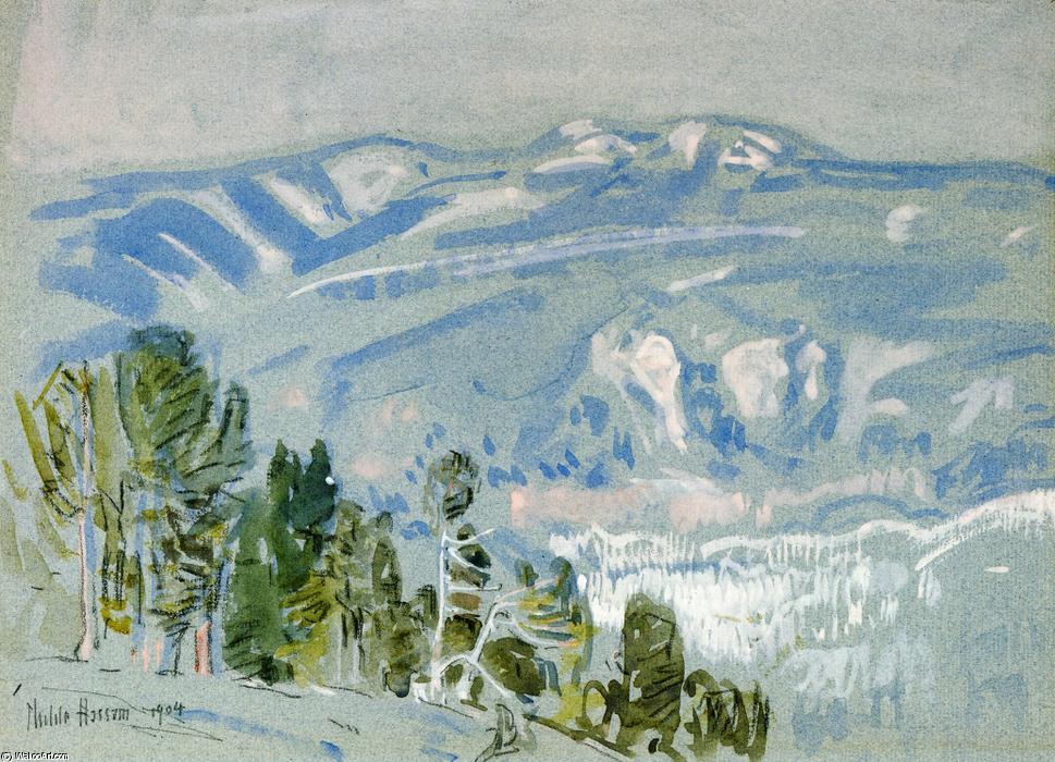 WikiOO.org - Encyclopedia of Fine Arts - Maľba, Artwork Frederick Childe Hassam - Looking towards Mount Adams from Mount Hood