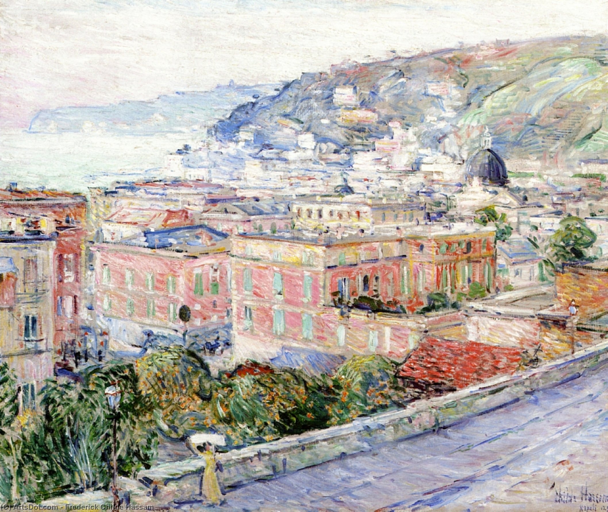 Wikioo.org - The Encyclopedia of Fine Arts - Painting, Artwork by Frederick Childe Hassam - Naples