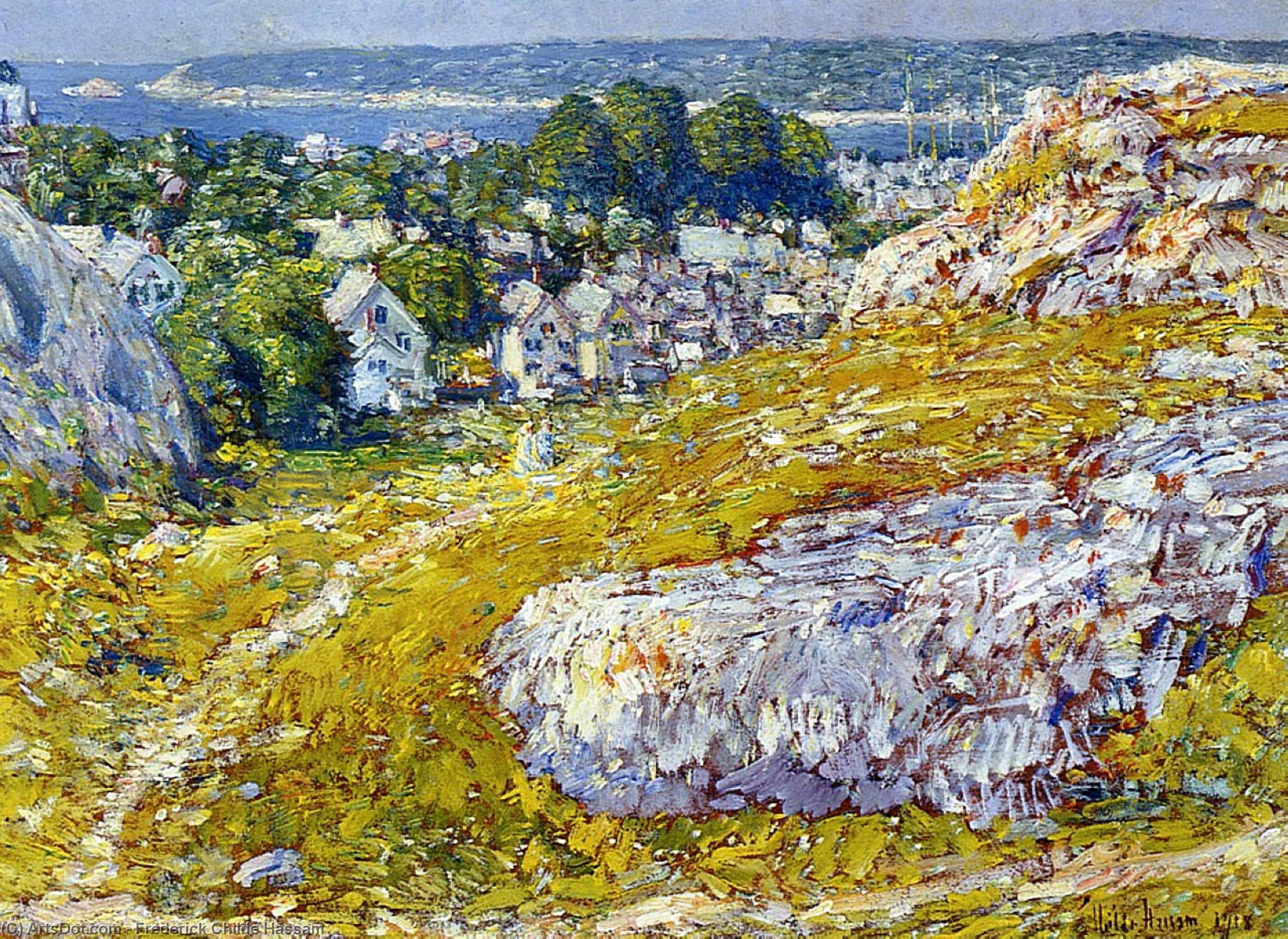 Wikioo.org - The Encyclopedia of Fine Arts - Painting, Artwork by Frederick Childe Hassam - Norman's Woe, Gloucester, Massachusetts