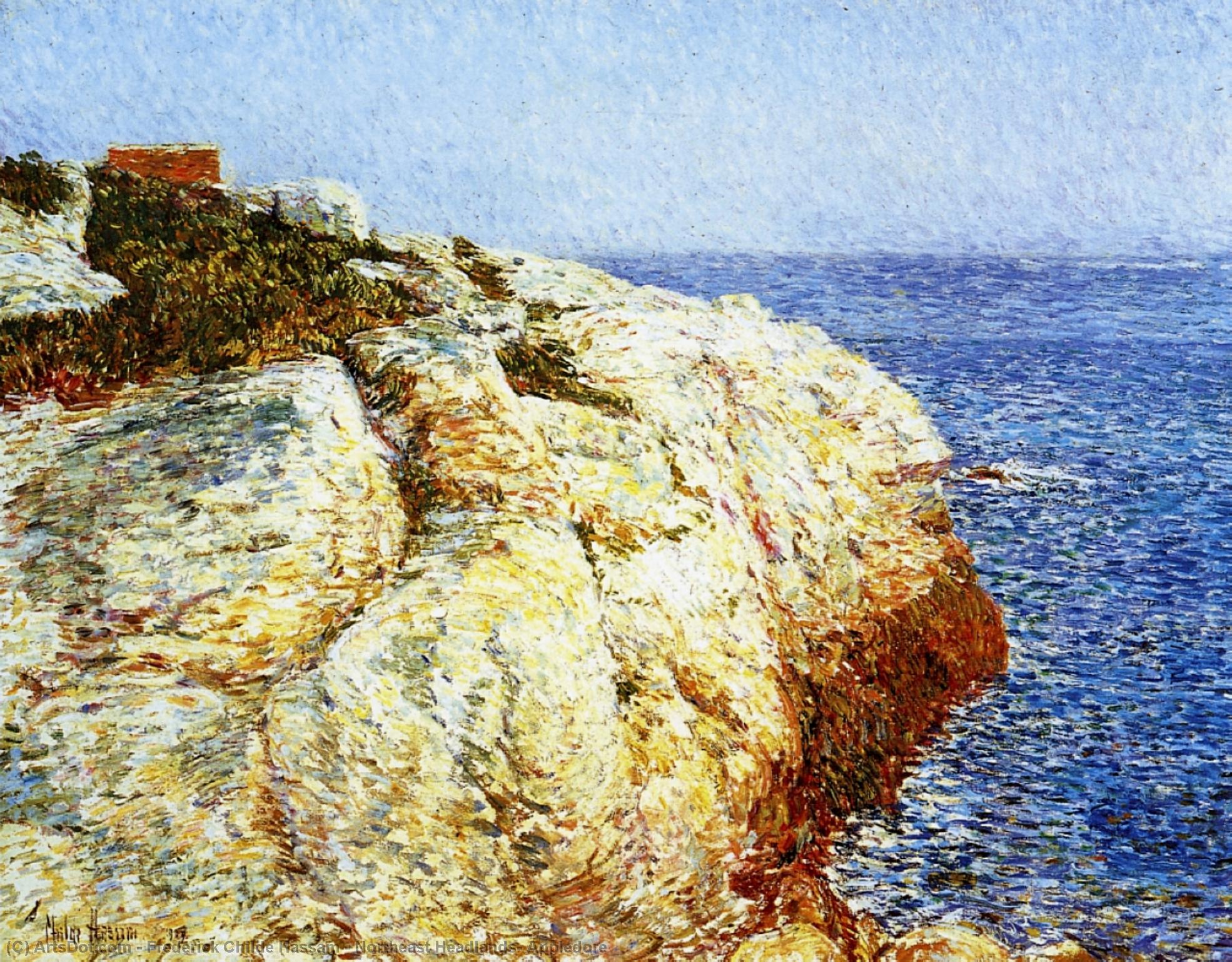 Wikioo.org - The Encyclopedia of Fine Arts - Painting, Artwork by Frederick Childe Hassam - Northeast Headlands, Appledore