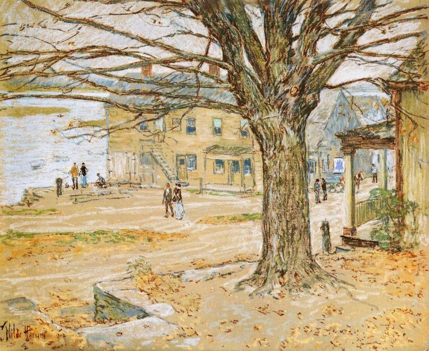 Wikioo.org - The Encyclopedia of Fine Arts - Painting, Artwork by Frederick Childe Hassam - November, Cos Cob