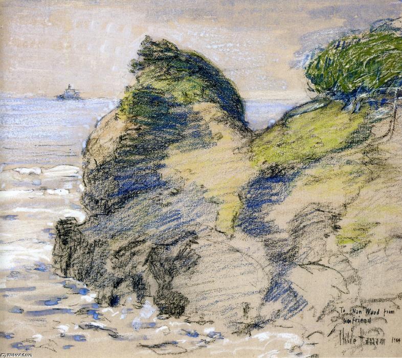 Wikioo.org – La Enciclopedia de las Bellas Artes - Pintura, Obras de arte de Frederick Childe Hassam - Oregón la costa