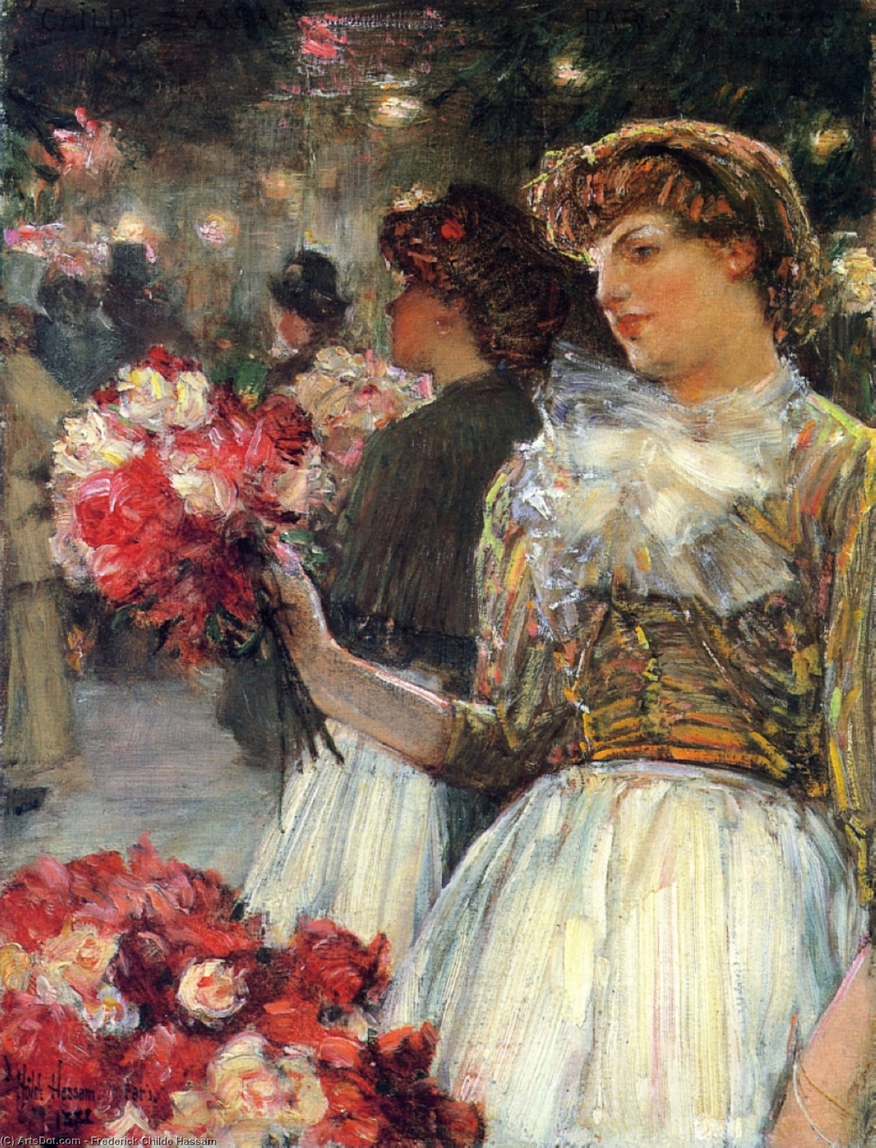 Wikioo.org - The Encyclopedia of Fine Arts - Painting, Artwork by Frederick Childe Hassam - Peonies