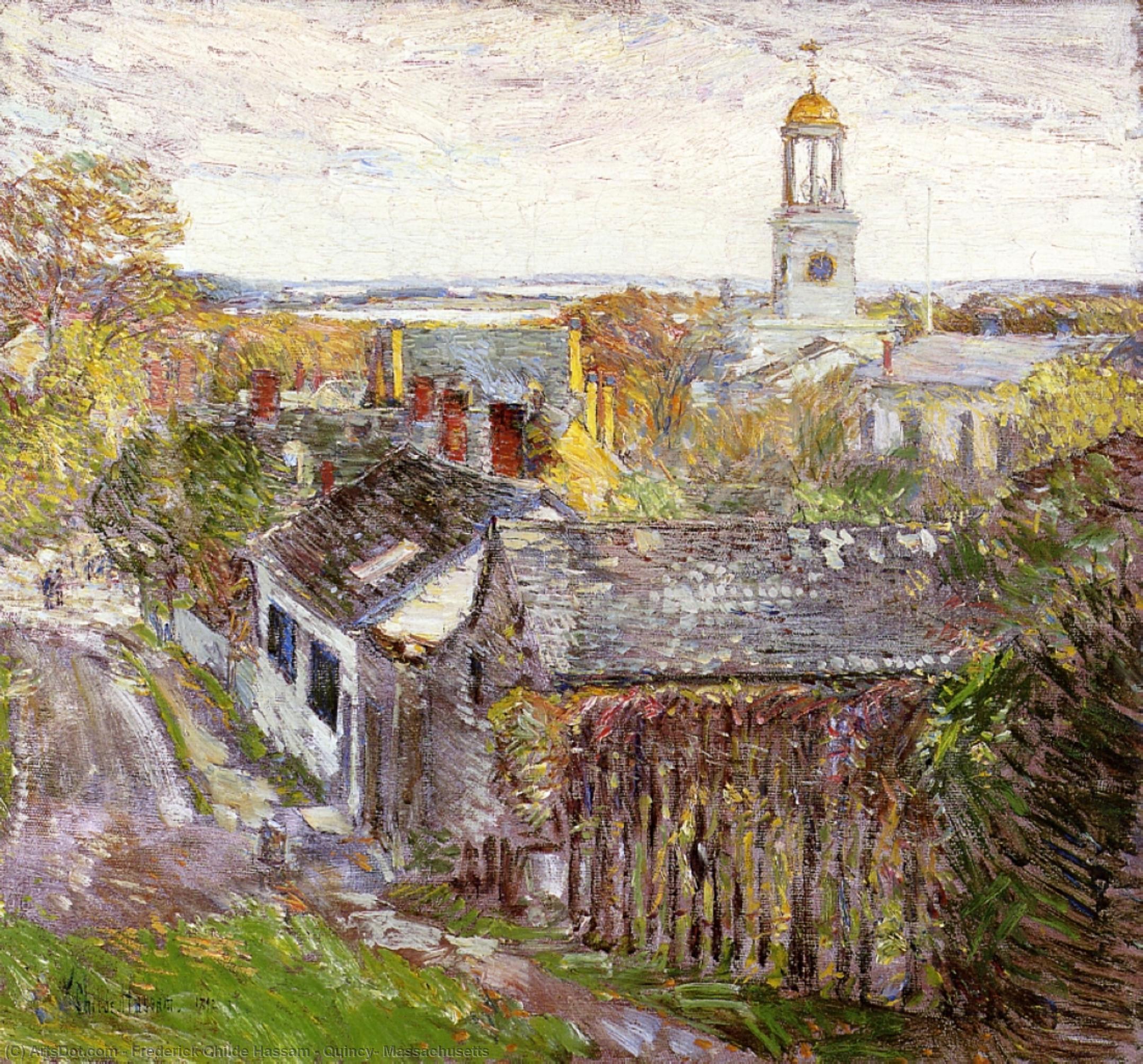 Wikioo.org - The Encyclopedia of Fine Arts - Painting, Artwork by Frederick Childe Hassam - Quincy, Massachusetts