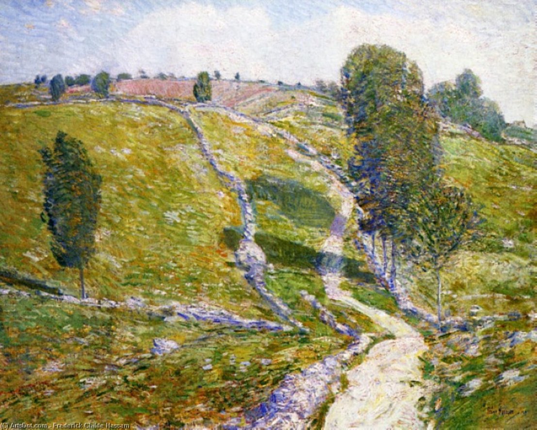 Wikioo.org - The Encyclopedia of Fine Arts - Painting, Artwork by Frederick Childe Hassam - Road to the Land of Nod
