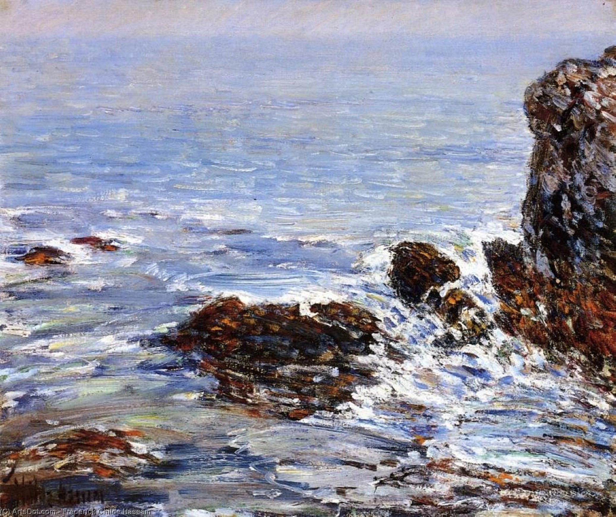 Wikioo.org - The Encyclopedia of Fine Arts - Painting, Artwork by Frederick Childe Hassam - Seascape