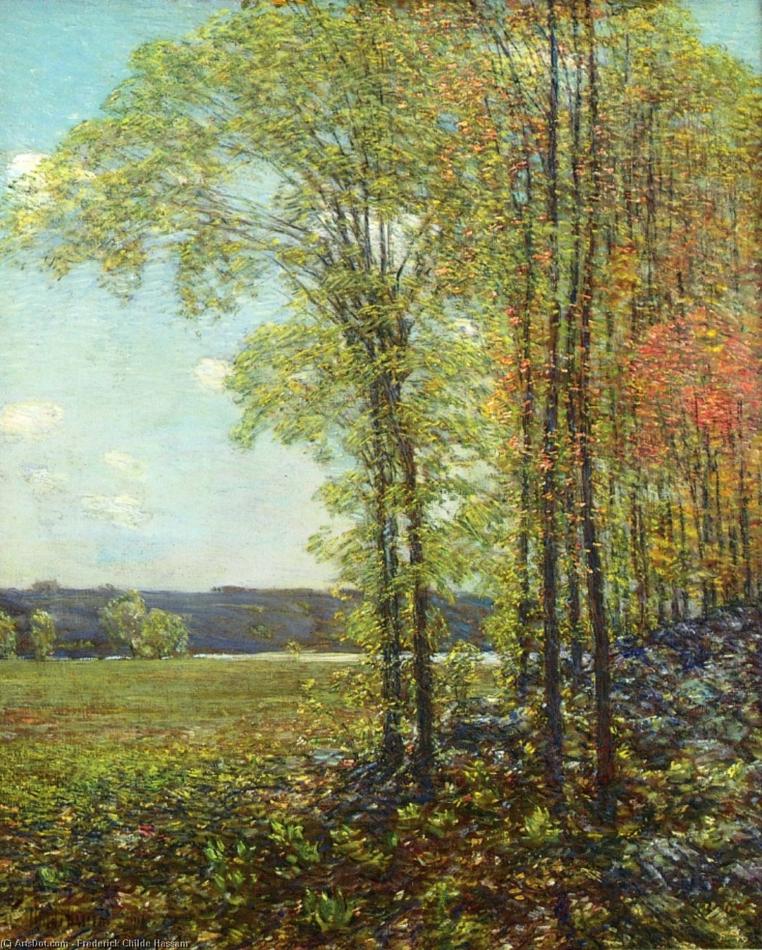 Wikioo.org - The Encyclopedia of Fine Arts - Painting, Artwork by Frederick Childe Hassam - Spring at Old Lyme