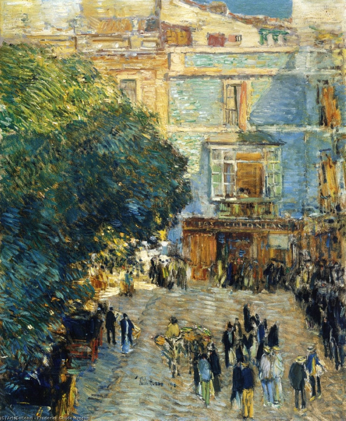 Wikioo.org - The Encyclopedia of Fine Arts - Painting, Artwork by Frederick Childe Hassam - Square at Sevilla