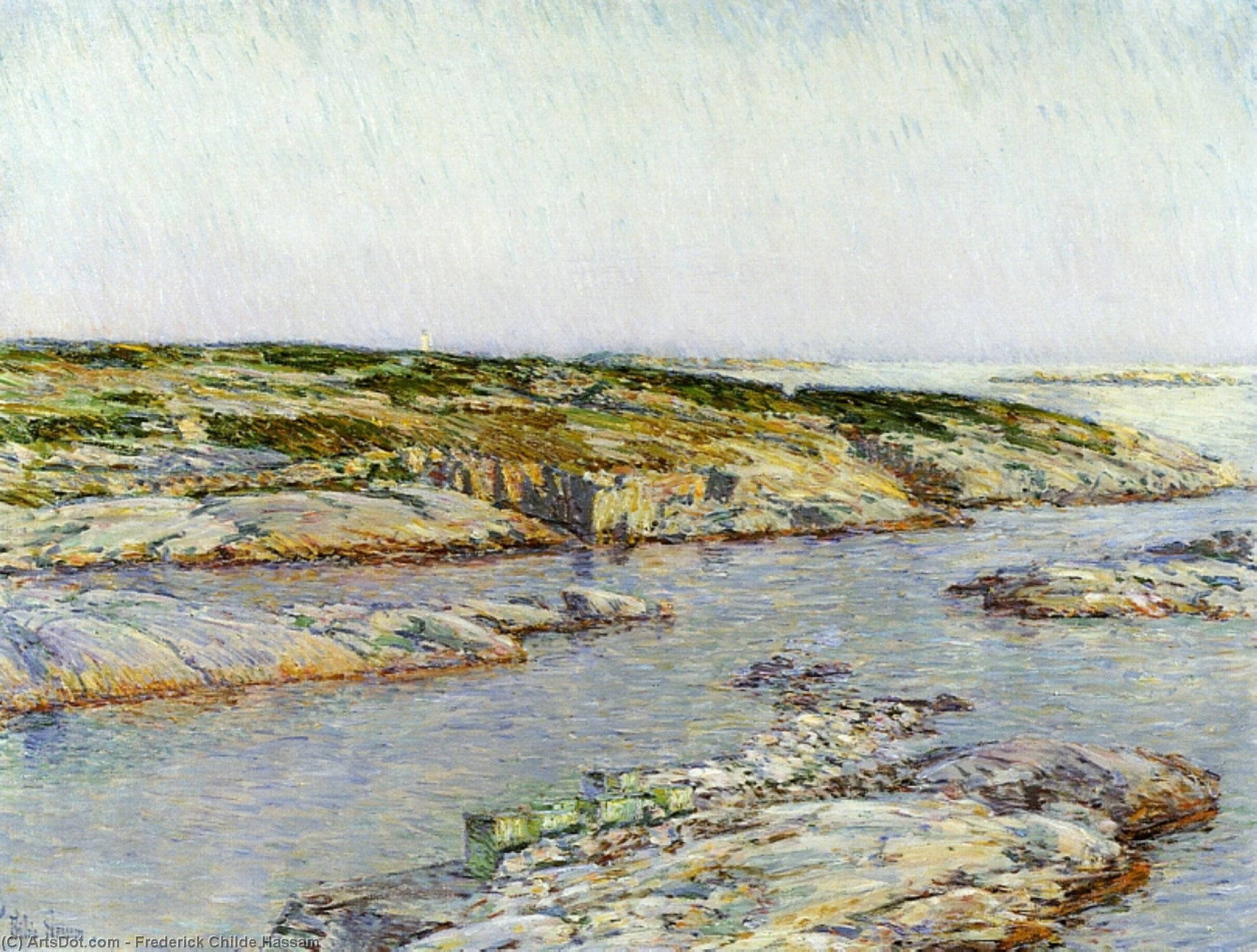 Wikioo.org - The Encyclopedia of Fine Arts - Painting, Artwork by Frederick Childe Hassam - Summer Afternoon, Isles of Shoals