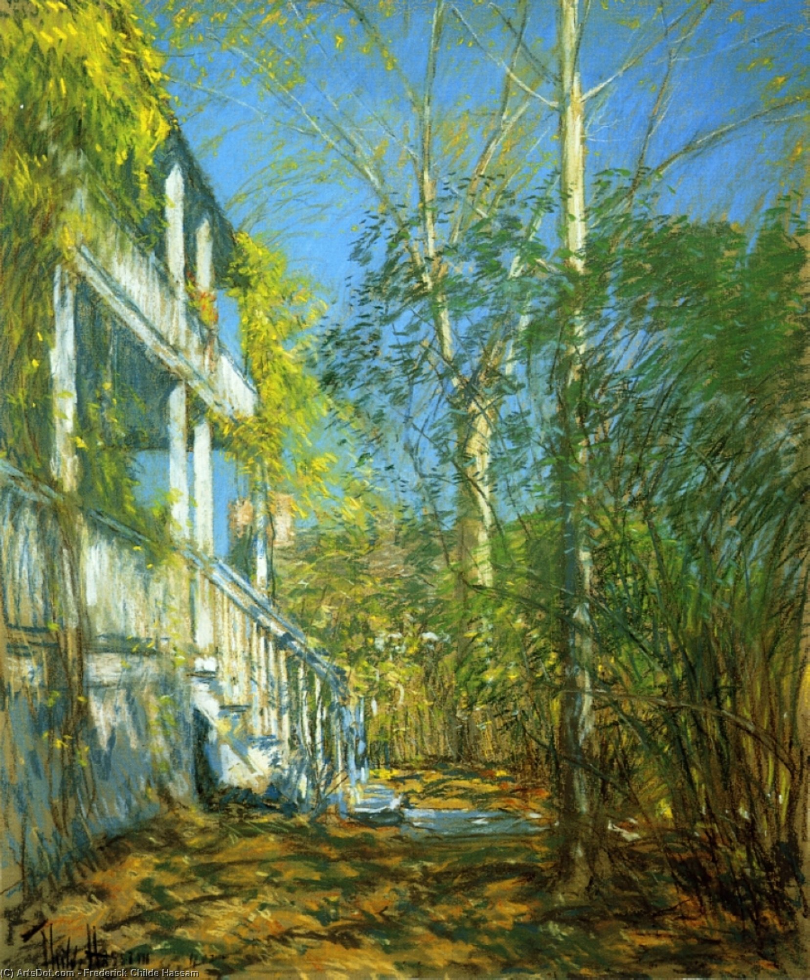 Wikioo.org - The Encyclopedia of Fine Arts - Painting, Artwork by Frederick Childe Hassam - Summer at Cos Cob