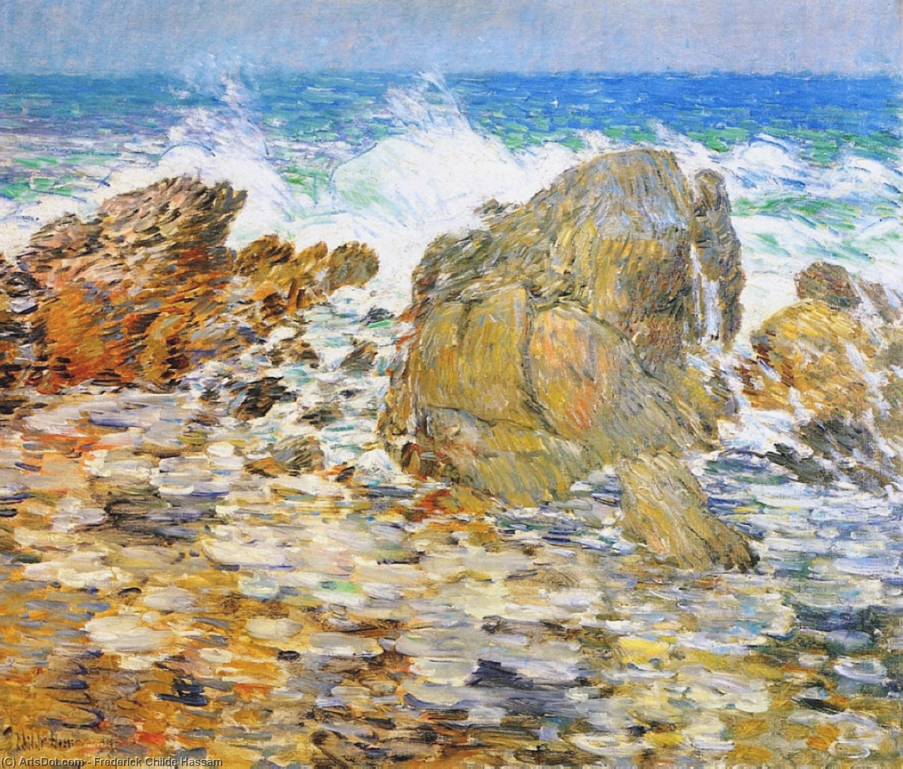 Wikioo.org - The Encyclopedia of Fine Arts - Painting, Artwork by Frederick Childe Hassam - Surf, Appledore