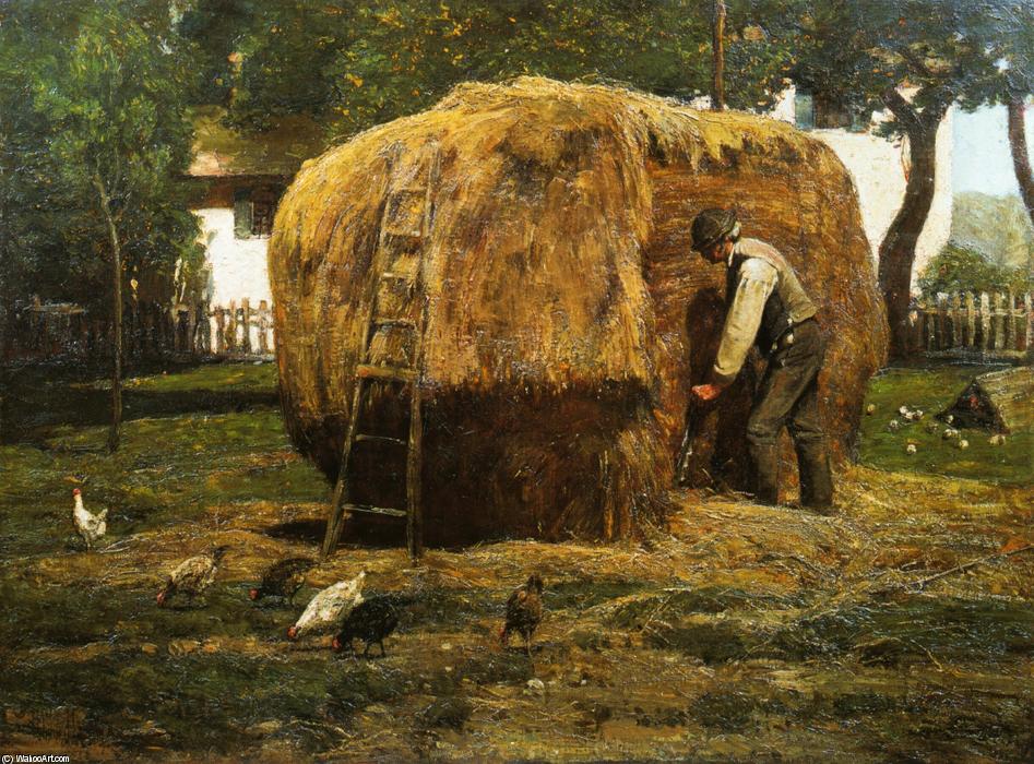 Wikioo.org - The Encyclopedia of Fine Arts - Painting, Artwork by Frederick Childe Hassam - The Barnyard