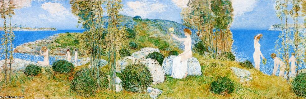 WikiOO.org - Encyclopedia of Fine Arts - Maalaus, taideteos Frederick Childe Hassam - The Bathers
