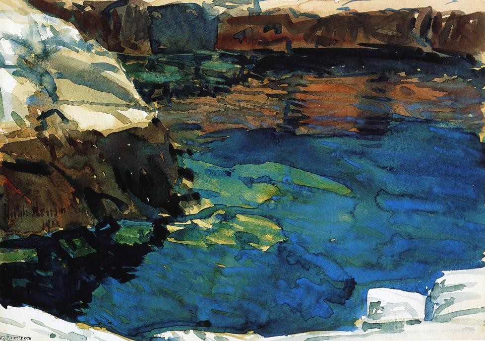 Wikioo.org - The Encyclopedia of Fine Arts - Painting, Artwork by Frederick Childe Hassam - The Cove
