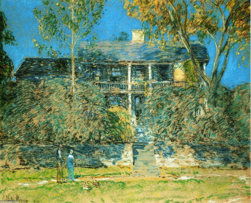 WikiOO.org - Encyclopedia of Fine Arts - Lukisan, Artwork Frederick Childe Hassam - The Holly Farm