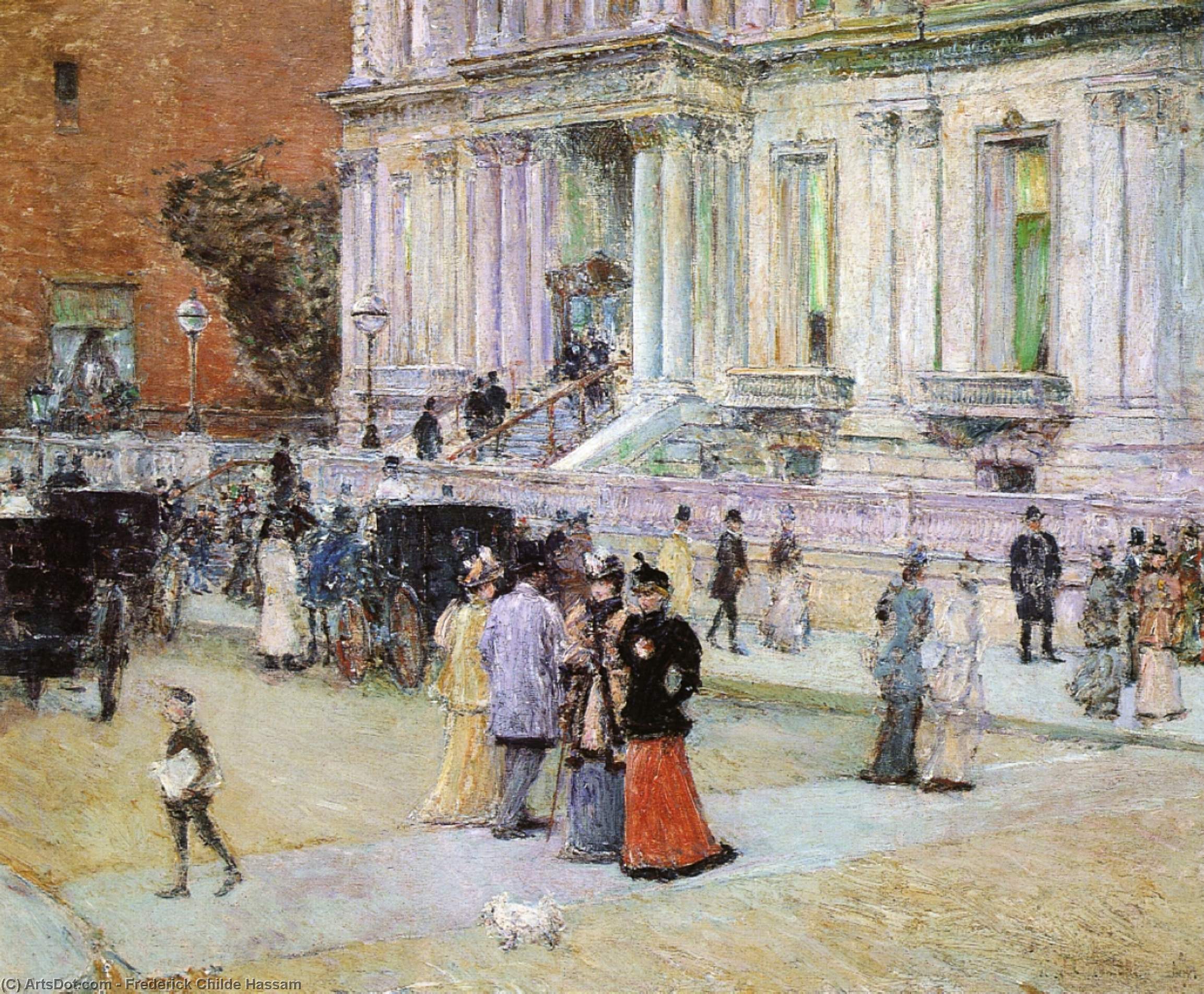Wikioo.org - The Encyclopedia of Fine Arts - Painting, Artwork by Frederick Childe Hassam - The Manhattan Club