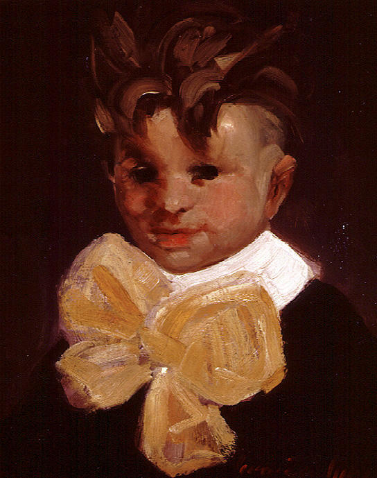 Wikioo.org - The Encyclopedia of Fine Arts - Painting, Artwork by George Benjamin Luks - Bleecker Street Kid