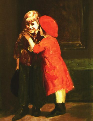 Wikioo.org - The Encyclopedia of Fine Arts - Painting, Artwork by George Benjamin Luks - In the corner
