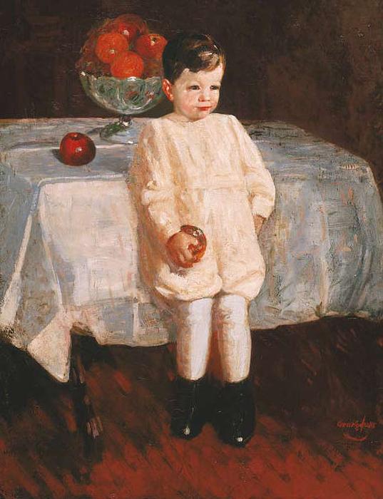 Wikioo.org - The Encyclopedia of Fine Arts - Painting, Artwork by George Benjamin Luks - Sulky Boy