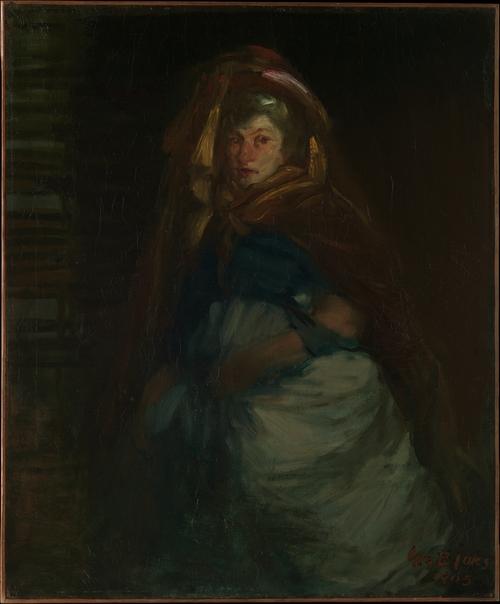 WikiOO.org - Encyclopedia of Fine Arts - Maalaus, taideteos George Benjamin Luks - The Old Duchess
