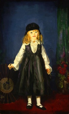 Wikioo.org - The Encyclopedia of Fine Arts - Painting, Artwork by George Wesley Bellows - Anne with a Japanese Parasol
