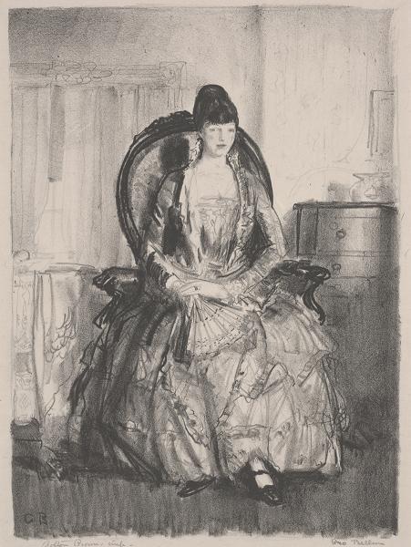 WikiOO.org - Encyclopedia of Fine Arts - Maleri, Artwork George Wesley Bellows - Emma in a Chair