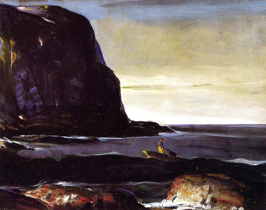 Wikioo.org - สารานุกรมวิจิตรศิลป์ - จิตรกรรม George Wesley Bellows - Evening Swell