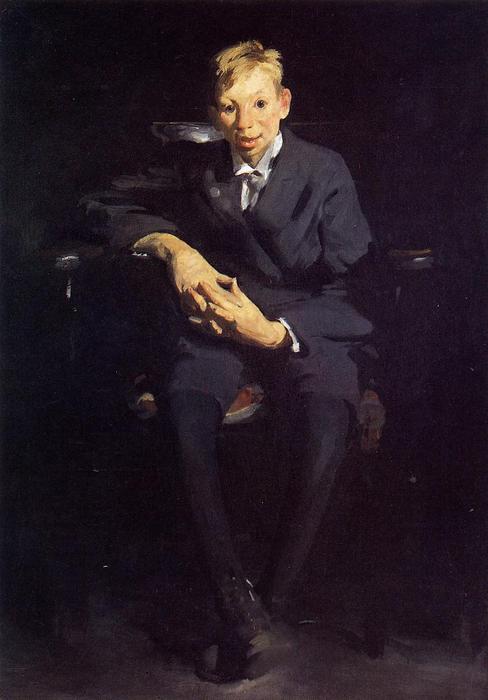 Wikioo.org - The Encyclopedia of Fine Arts - Painting, Artwork by George Wesley Bellows - Frankie the Organ Boy