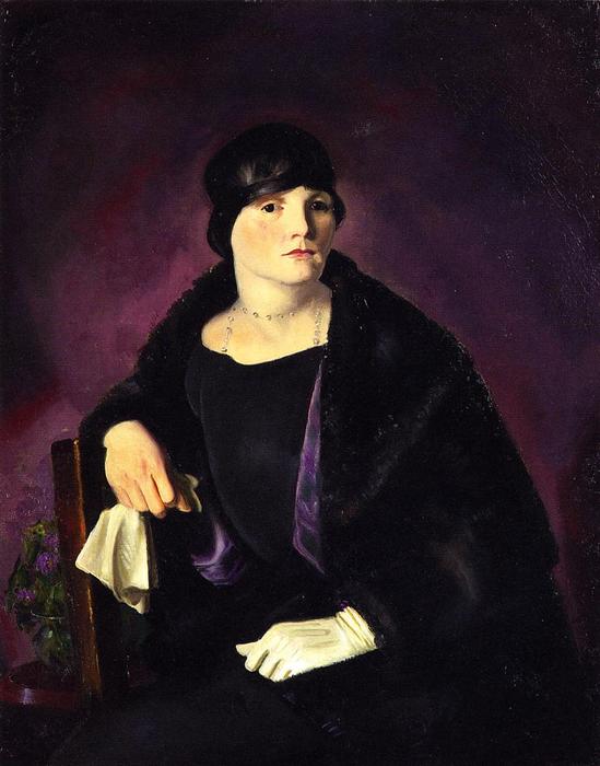 Wikioo.org - The Encyclopedia of Fine Arts - Painting, Artwork by George Wesley Bellows - Mrs. Richter