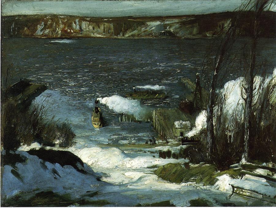 Wikioo.org - The Encyclopedia of Fine Arts - Painting, Artwork by George Wesley Bellows - North River