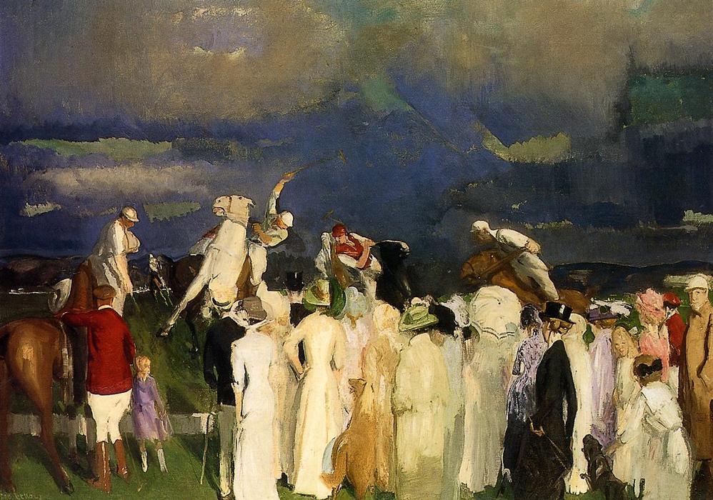 Wikioo.org - The Encyclopedia of Fine Arts - Painting, Artwork by George Wesley Bellows - Polo Crowd