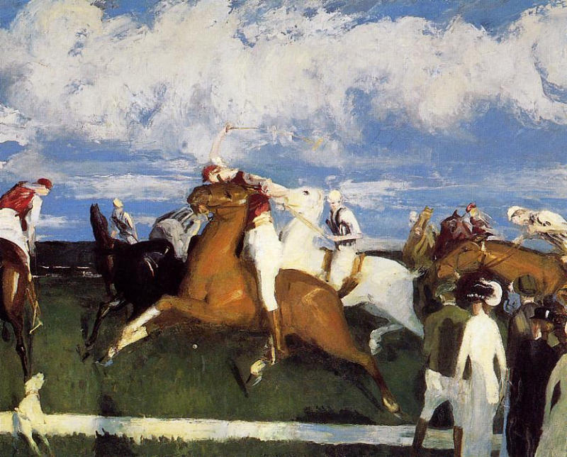 WikiOO.org - Encyclopedia of Fine Arts - Maalaus, taideteos George Wesley Bellows - Polo Game