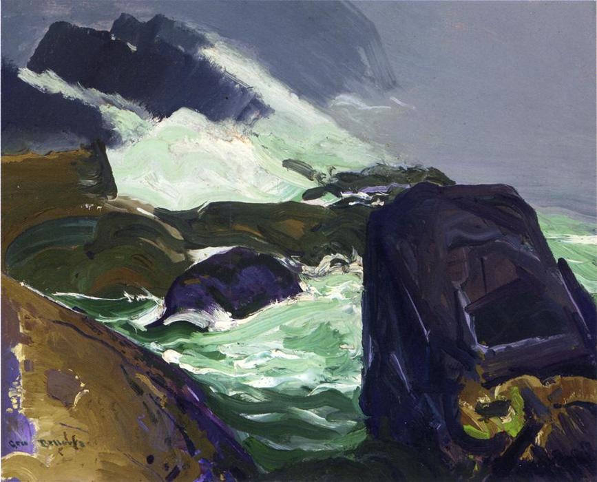 Wikioo.org - The Encyclopedia of Fine Arts - Painting, Artwork by George Wesley Bellows - Rock Bound