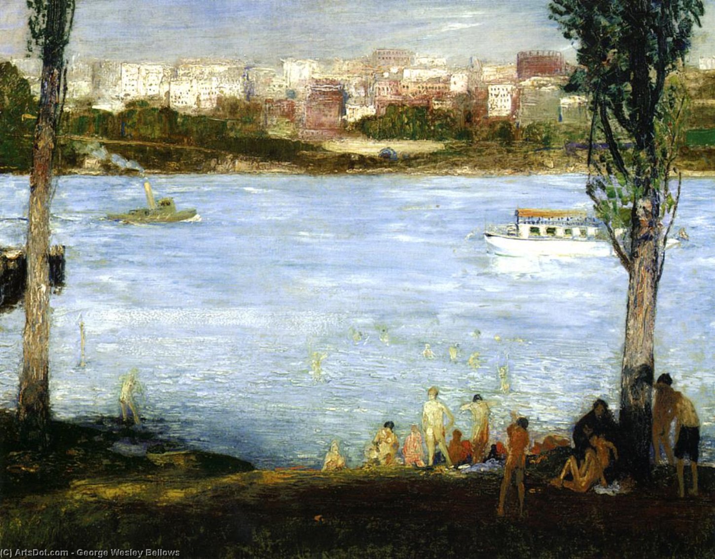 Wikioo.org – La Enciclopedia de las Bellas Artes - Pintura, Obras de arte de George Wesley Bellows - verano ciudad