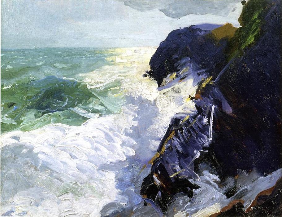 Wikioo.org - The Encyclopedia of Fine Arts - Painting, Artwork by George Wesley Bellows - Sun and Spray