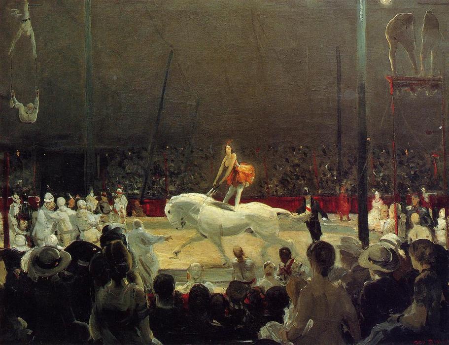 Wikioo.org – La Enciclopedia de las Bellas Artes - Pintura, Obras de arte de George Wesley Bellows - el circo