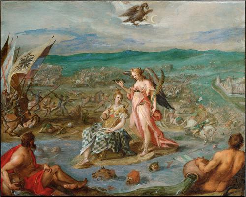 WikiOO.org - Encyclopedia of Fine Arts - Malba, Artwork Hans Von Aachen - Allegory on the battle of Sisak