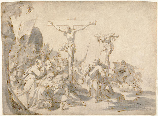 WikiOO.org - Енциклопедия за изящни изкуства - Живопис, Произведения на изкуството Hans Von Aachen - Crucifixion 1
