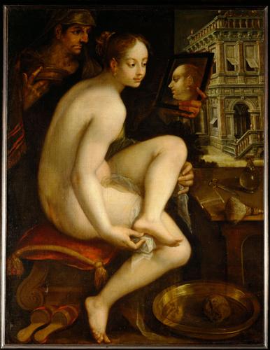 WikiOO.org - אנציקלופדיה לאמנויות יפות - ציור, יצירות אמנות Hans Von Aachen - David and Bathsheba