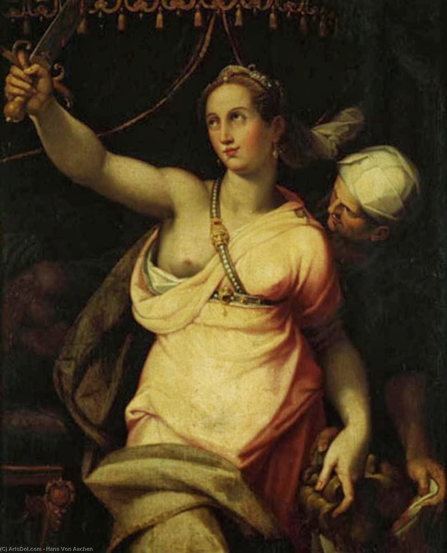 Wikioo.org - The Encyclopedia of Fine Arts - Painting, Artwork by Hans Von Aachen - Judith
