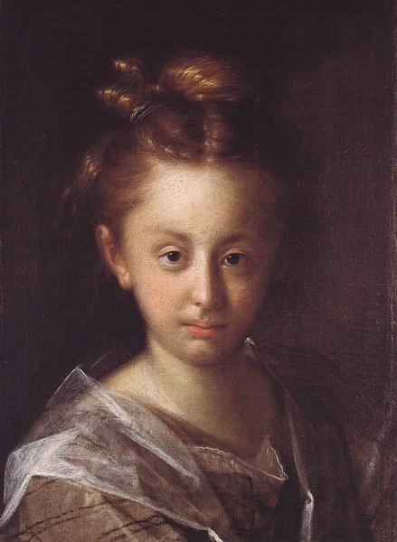 WikiOO.org - Güzel Sanatlar Ansiklopedisi - Resim, Resimler Hans Von Aachen - Portrait of a girl
