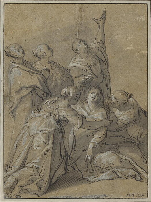 WikiOO.org - Encyclopedia of Fine Arts - Lukisan, Artwork Hans Von Aachen - Saint Jean et les Saintes Femmes sous la Croix