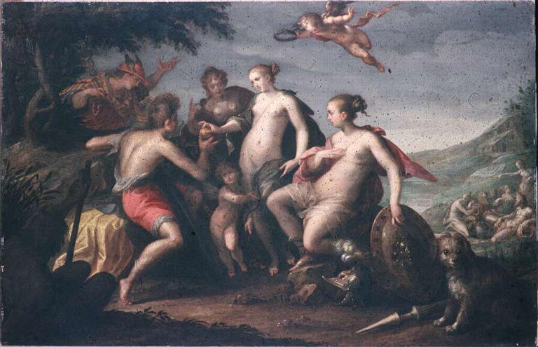 Wikioo.org - The Encyclopedia of Fine Arts - Painting, Artwork by Hans Von Aachen - The judgment of Paris