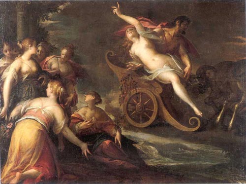 Wikioo.org – La Enciclopedia de las Bellas Artes - Pintura, Obras de arte de Hans Von Aachen - La violación de Proserpina