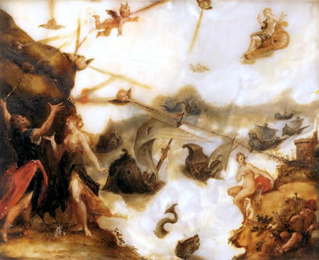 Wikioo.org - The Encyclopedia of Fine Arts - Painting, Artwork by Hans Von Aachen - The unleashing of the winds
