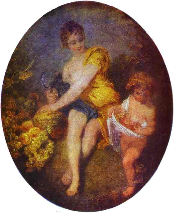 WikiOO.org - אנציקלופדיה לאמנויות יפות - ציור, יצירות אמנות Jean Antoine Watteau - Autumn
